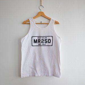 Montreal MR250 Bar White Tank Top